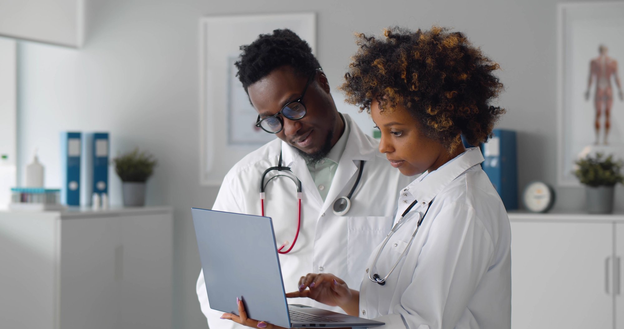 Doctors on the computer